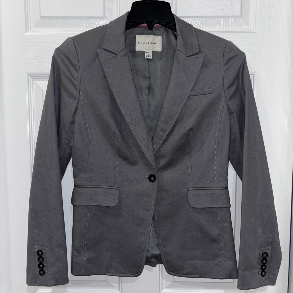 Banana Republic Gray Blazer